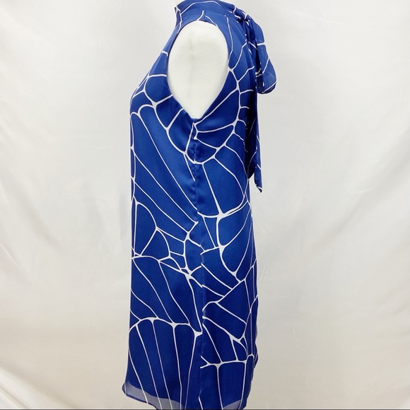 Jessica Simpson, Blue & White Pattern Dress, XS - Picture 3 of 7